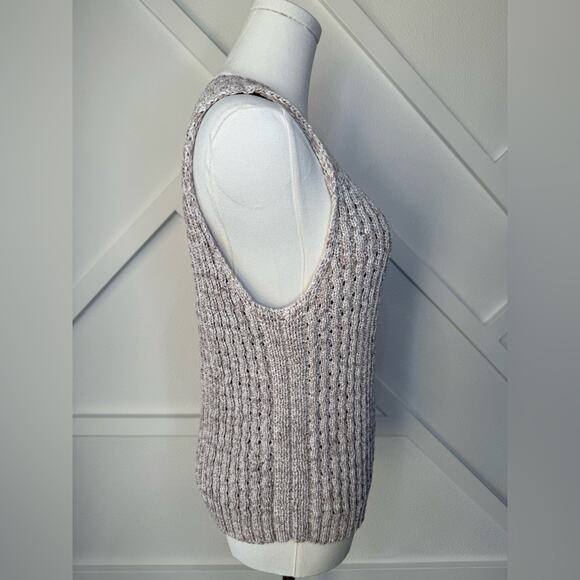 Theory Malda Meridian Textured Sleeveless Sweater Size Medium - Picture 3 of 10